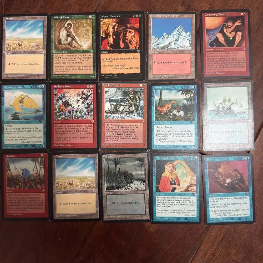 Vintage Magic: The Gathering Mirage 1996 Card Collection Lot of 150